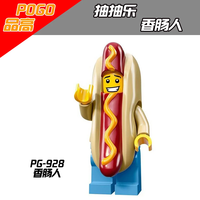 

Single Sale PG928 Sausage-man super heros Building Blocks Children Gift Toys