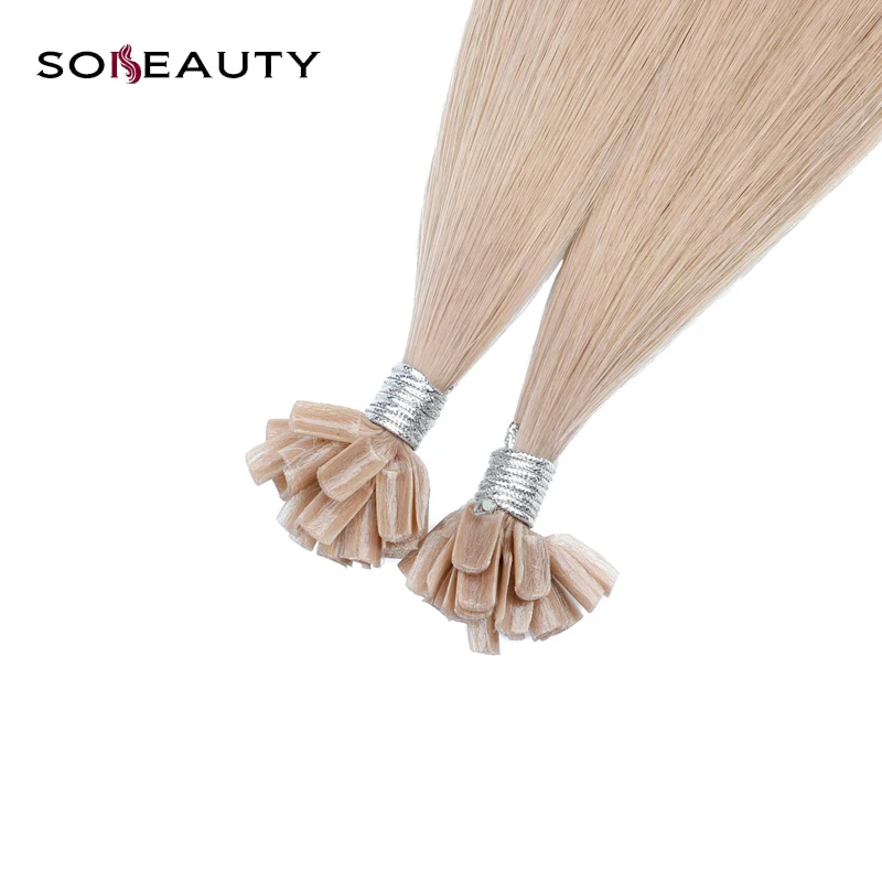 Sobeauty u-образные накладные волосы remy 20 дюймов 50 прядей/упаковка кератиновые