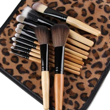 2016 12 PCS Professional Universal Makeup Brushes Set Cosmetic Tool Beauty Salon with Leopard Bag 5VZ1 7H4P 8LM4