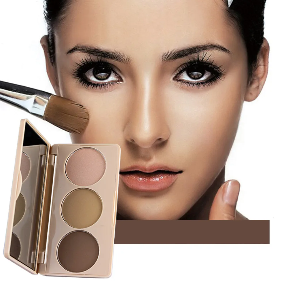 

UBUB 3Colors Repair Capacity Powder Highlights Shadow Blush Box palette contouring Makeup For Facecontour palette Concealer