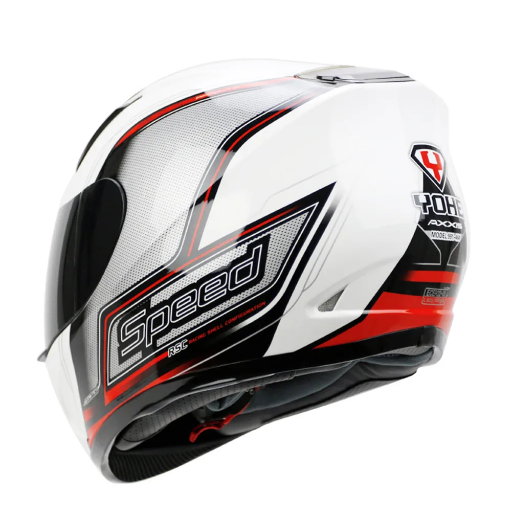 Yohe шлем для гонок на мотоцикле Полнолицевая емкость мотоцикла Cascos Para Moto Kask Casque Helm