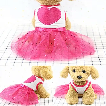 

Summer Lovely Pet Dog Clothes Small Medium Dogs Luxury Princess Beauty Dog Dresses Skirts Yorkies Chihuahua Dresses Pet Apparel