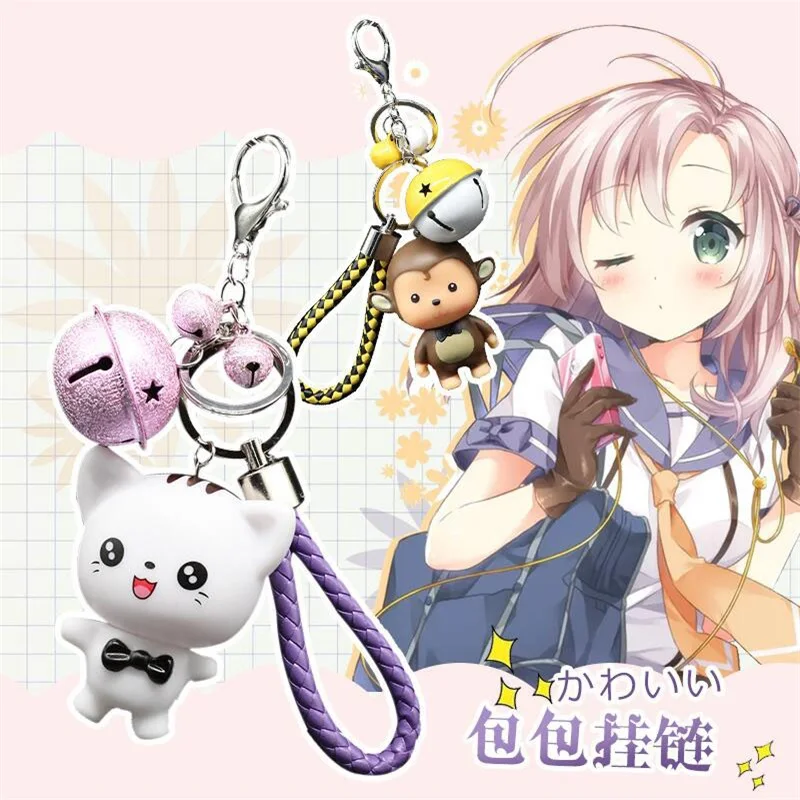 

Anime Lolita Itabag Decor Pendant Soft Cute Cartoon Doll Bell Bag Garniture Multicolor DIY Key Chain Keyring Hanging Chain