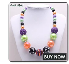MHS. SUN, новинка, 3 стиля, детское массивное бисерное ожерелье, рождественский подарок для девочек, ручная работы цепочка-ожерелье, ювелирное изделие из жевательной резинки, 1 шт