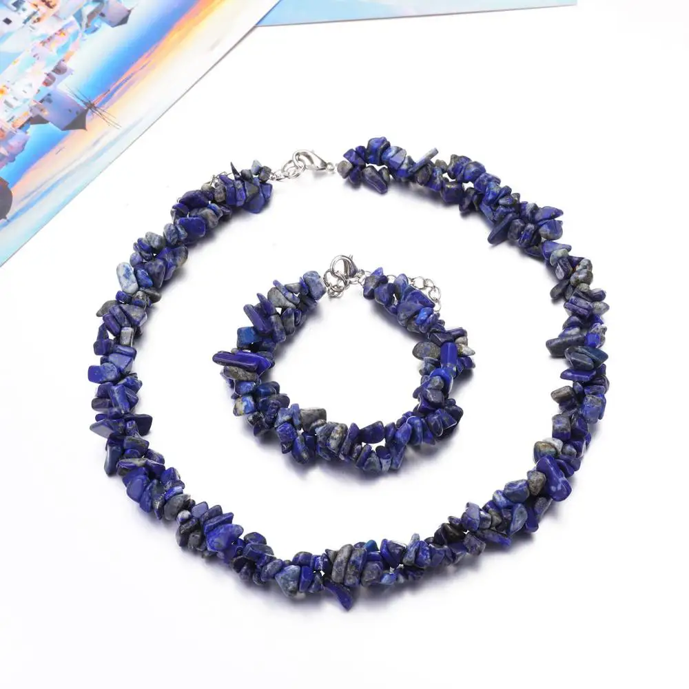 Распродажа, европейская цепочка, ожерелье, ювелирный набор, винтажный узор, синий кристалл, ювелирное ожерелье, серьги, подарки для девочек - Окраска металла: F1202