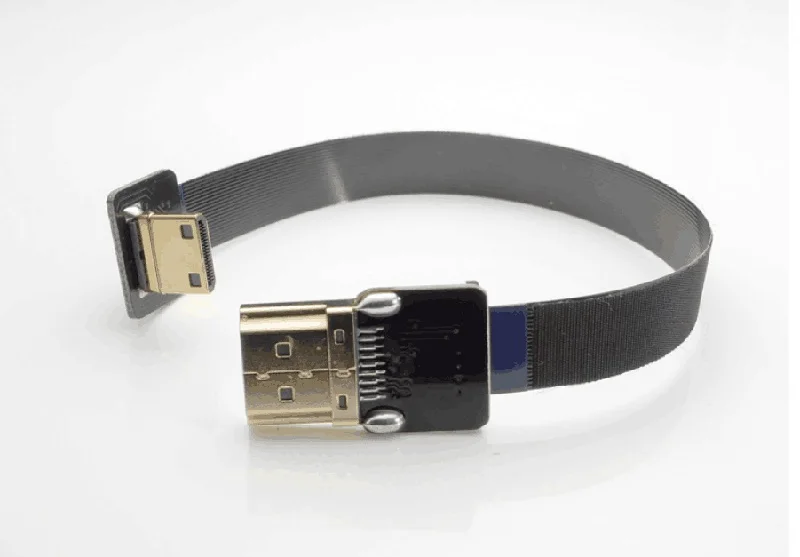 

FPV HDMI Camera Soft Adapter Cable MINI to Standard Plug 30cm Conversion Line Connector fr RC UAV 5D2 GH3 GH2 5N 7N RED BMCC FS7