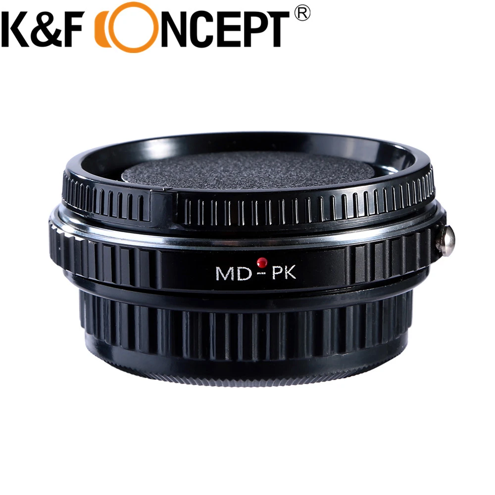K & F 컨셉 프로 렌즈 마운트 어댑터, 미놀타 MD MC 렌즈용 수동 초점, 펜탁스 K (PK) DSLR 카메라 바디 MD
