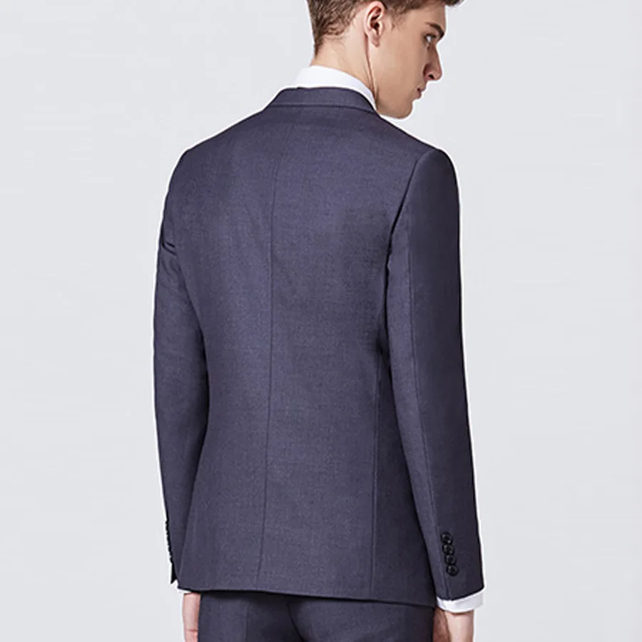 Джентльмена Бизнес костюм Slim Fit для Для мужчин жениха Свадебные костюмы вечерние Suits3 штук(пиджак+ жилет+ штаны), размеры: Для мужчин костюм на заказ