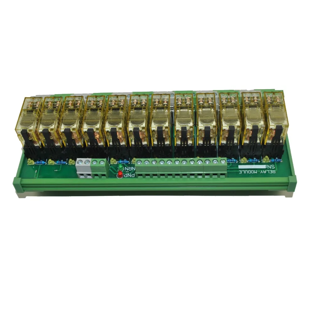 12 канальный DPDT DIN рейку крепление IDEC RJ2S 24V интерфейсный релейный модуль|interface relay|din