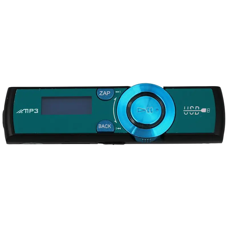Lcd USB MP3-плеер FM радио плеер Поддержка 16 Гб Micro SD/TF карта с наушниками синий - Цвет: Blue