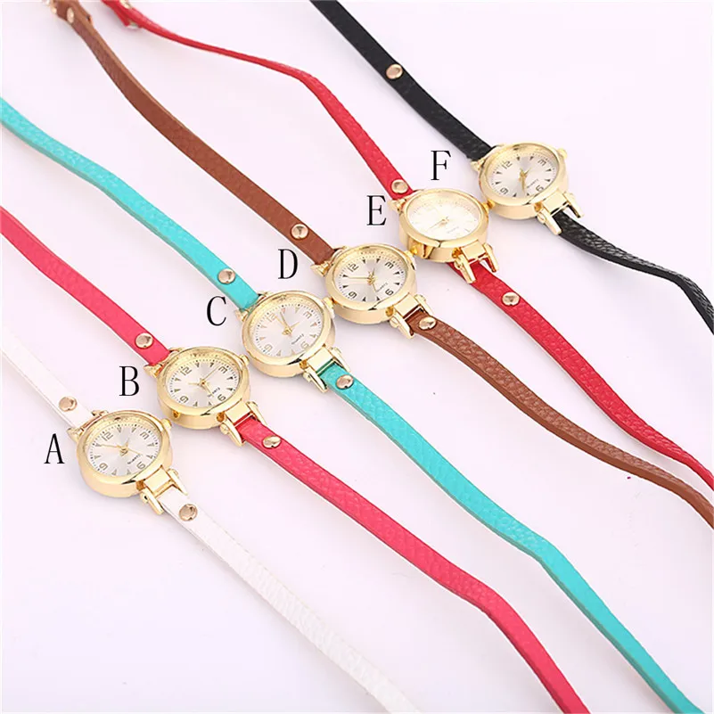 Women's watches brand luxury fashion ladies watch Analog Quartz leather watch strap Bling Diamond Bracelet Wrist Watch M21#N (9)