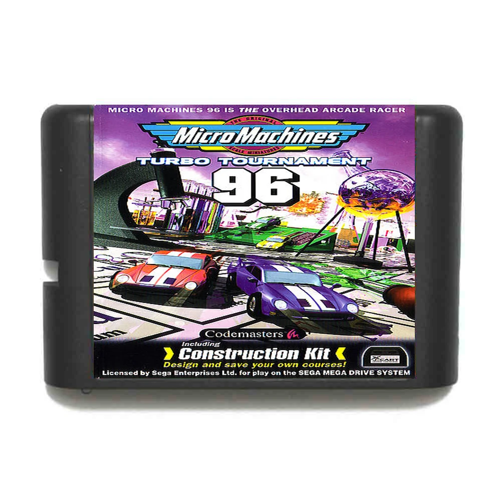 

Micro Machines Turbo Tournament '96 16 bit MD Game Card For Sega Mega Drive For Genesis