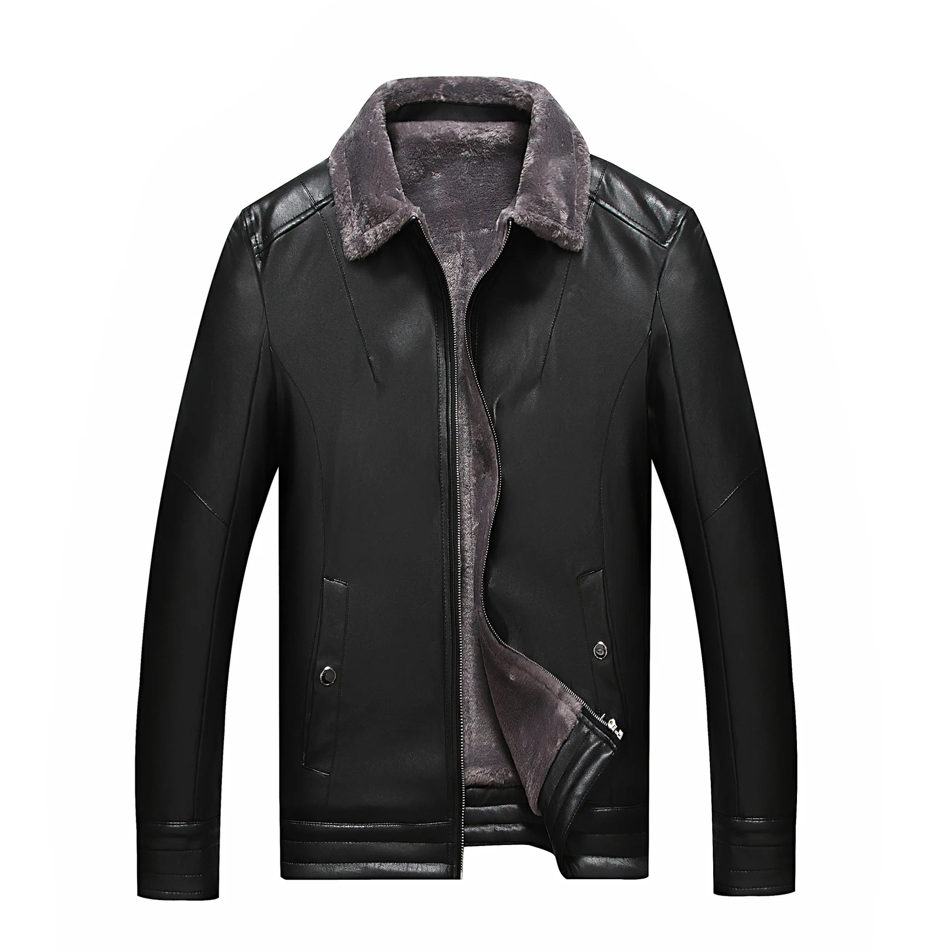 new arrival fashion Mens Winter Leather Jackets Extra large Casual