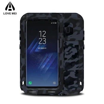 

LOVE MEI Camouflage Metal Case For Samsung Galaxy S8 S8 Plus Aluminum Armor Cover For Samsung S8 S8Plus Powerful Shockproof Capa