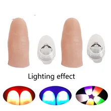 Light can dance a pair of large PVC finger covers super bright finger lights magic props bar toys
