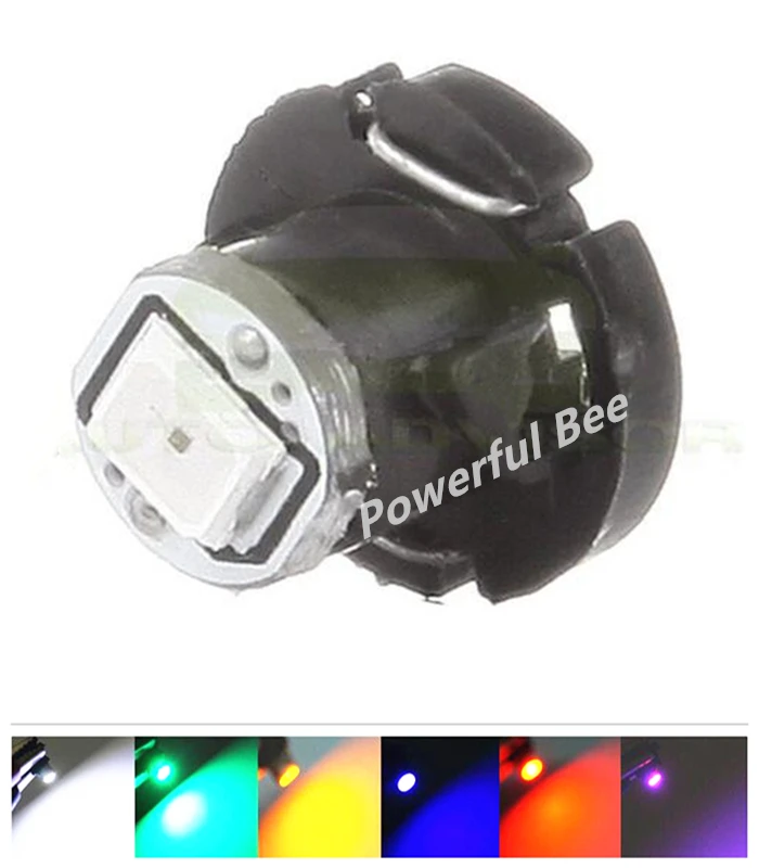 

6 x T4.2 0.5W 2835SMD LED 12V car instrument lights bulb white blue red yellow green pink dashboard warning indicator lamp