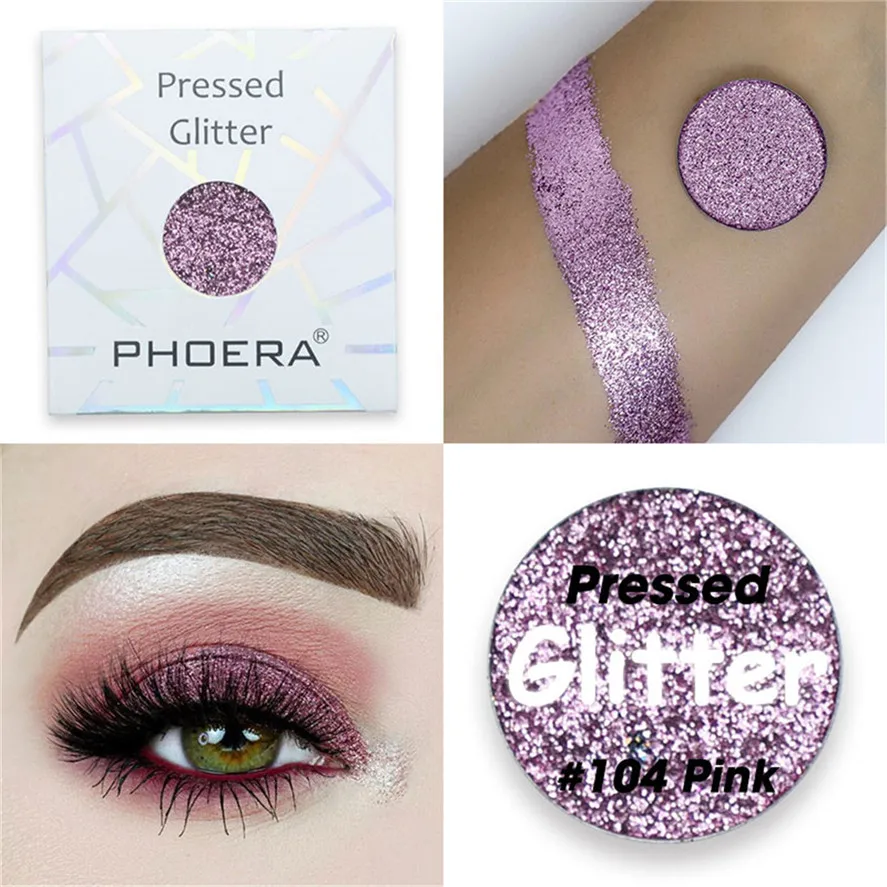 

2019 New Glitter Eye Shadow Palette PHOERA 1PC Eyeshadow Powder Cosmetic Glitter Makeup Eyeshadow Palette Eye Shadow 0311#30