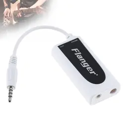 Flanger 3,5 мм выход гитары бас на смартфон эффект интерфейс Соединительный адаптер Аудио Разъем для iPhone iPad