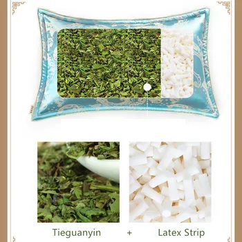 

Tieguanyin Tea Pillow Adult Men And Women Sleep Health Pillow Tea / Rubber Strip Filling Single Pillow Comfortable And Beautiful