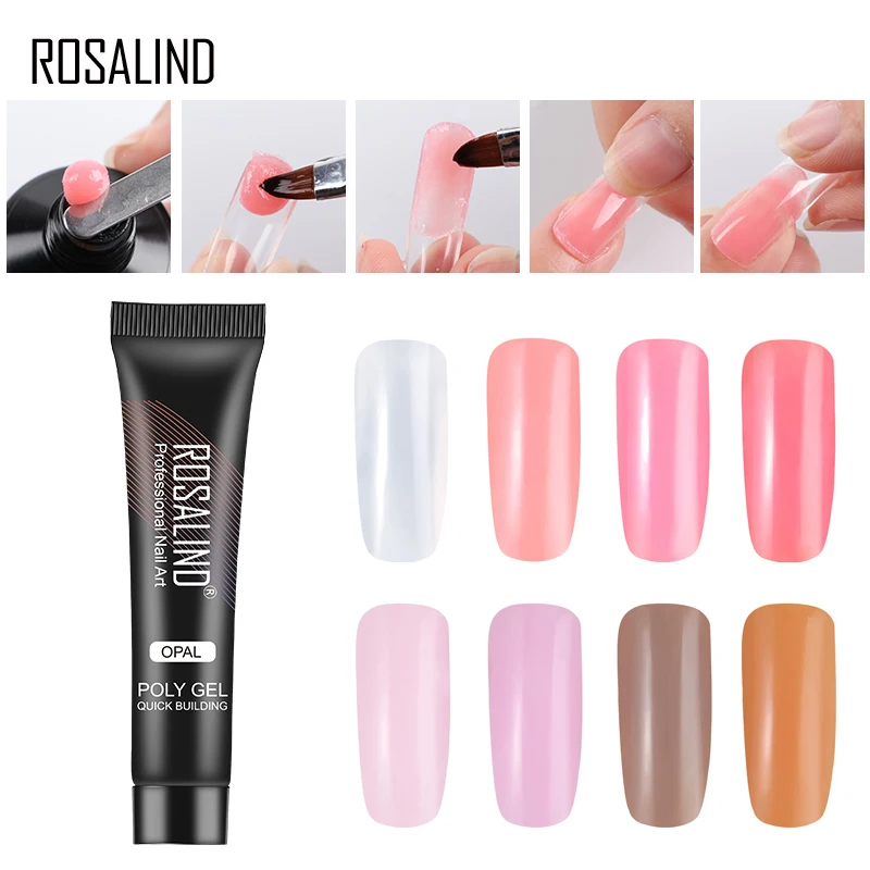 

ROSALIND Poly Gel Polish 15ML gel for nail extensions Crystal Poly Gel vernis semi permanant uv Nail Art hybrid nail gel Varnish