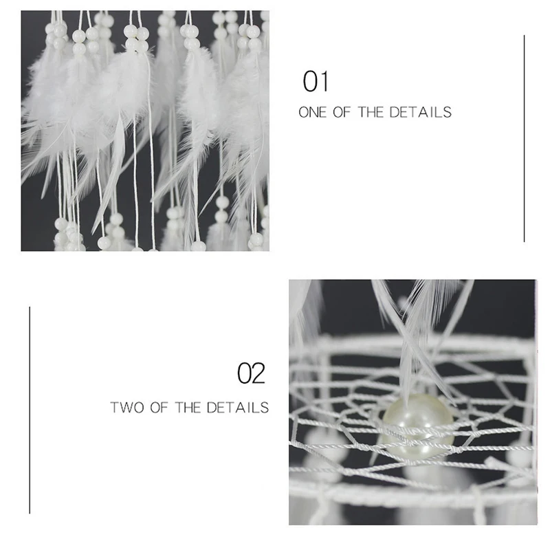 Romantic LED Lighting Dream Catcher 20 LED Light String Feather Wind Chimes Night Light Gift Home Party Wall Hanging Decoration  (12)