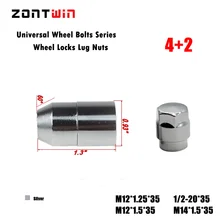 4 гайки+ 2 клавиши M12X1.25 Легкосплавные Колесные гайки замки, ANTI-SHEFT гайка для колеса/обода из Corolla/Rav4/корона/Пардо/Reiz/hyundai