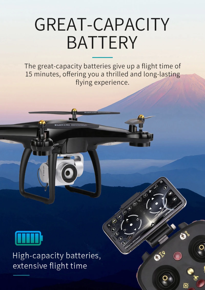 

APP Control Real-time Transmission Wifi FPV Rc Drone Selfie GPS Position RC Drone with 1080P Wifi FPV Wide Angle Camera VS S70W