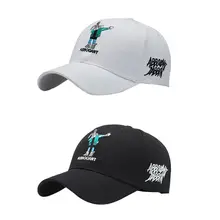 Гольф Кепка Ins Стиль Пара Спортивная Кепка кролик письмо вышивка оттенок Регулируемый хлопковый пояс головной убор