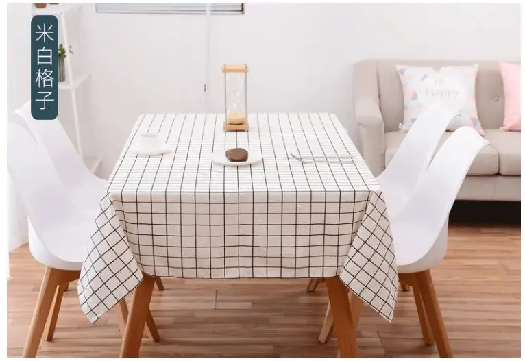 Хлопковая скатерть в скандинавском стиле, журнальный столик, стол для пикника, маленькая скатерть