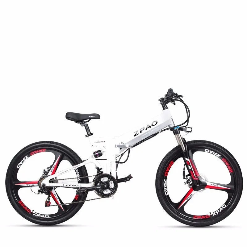 Discount New Arrival Promotional 48v 350w E-bike 3*7 Speed Gears Mtb Bicycle Lcd Displayer Disc Brake Cheap Foldable Electric Bike 11