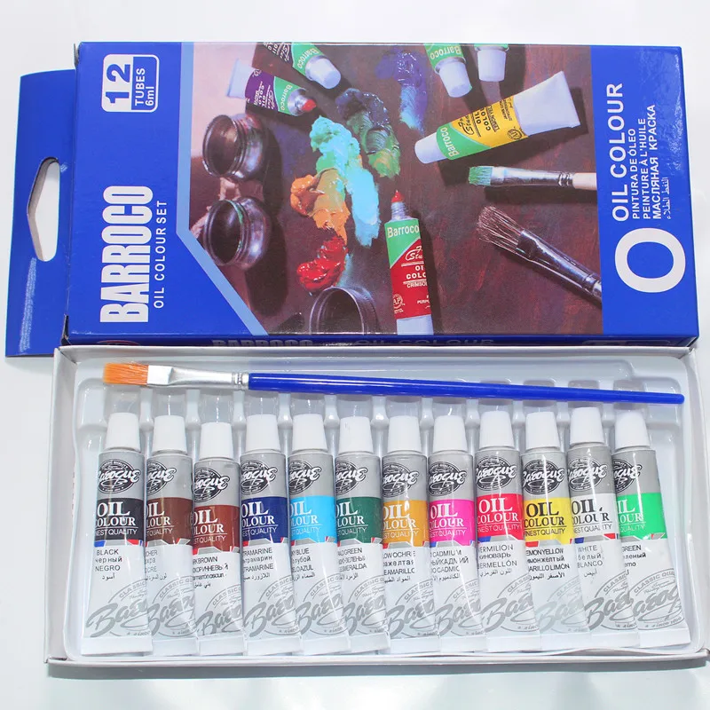 Масляные краски товары для рукоделия 5 цветов 6 мл|oil colors|oil colors paintsoil paint paintings |