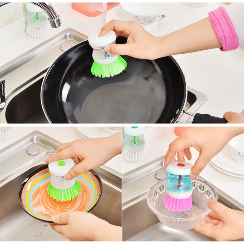 1 шт. новая пластиковая гидравлическая щетка для мытья посуды домашняя щетка для чистки кухонных инструментов