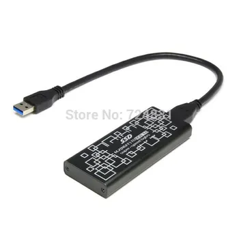 

Xiwai E431 E531 X240 Y410P Y510P USB 3.0 to M.2 NGFF PCI-E 2 LANE 30mm 42mm 60mm 80mm SSD Enclosure