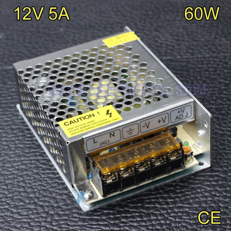 High quality 12V 5A 60W Switching Power Supply Driver for LED Strip
