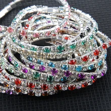 10 шт./лот, женский браслет, кристалл, стразы, растягивающийся браслет, эластичный, для девушек, шикарные свадебные ювелирные изделия