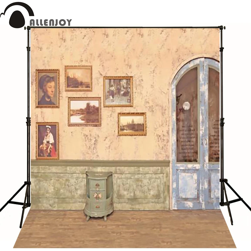 

300*200cm(10ft*6.5ft) Nostalgic painting corner cabinet photography backdrops photographic background