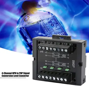 

4-Channel Level Converter NPN to PNP Signal Conversion Level Converter Wide Voltage 10-28V Level Conversion