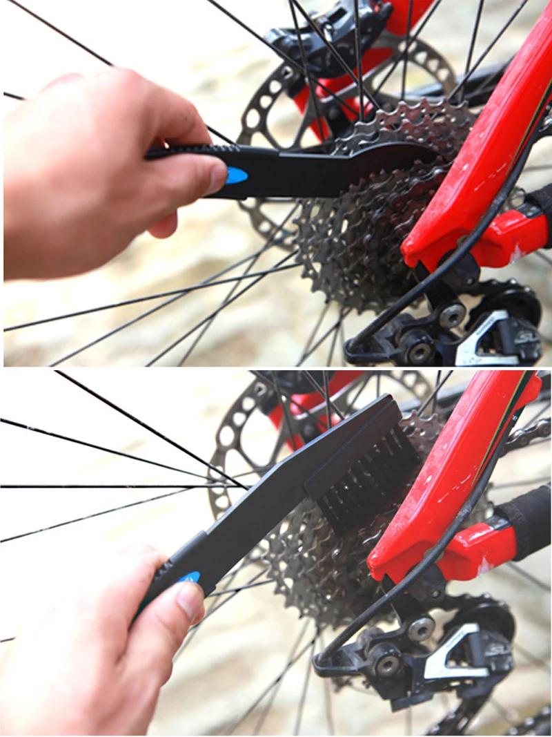 Top Bicycle Chain Cleaner Scrubber Brushes Mountain Bike Wash Tool Set Cycling Cleaning Kit Bicycle Repair Tools Bicycle Accessories 12