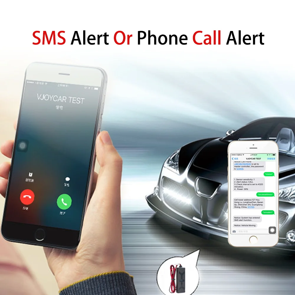 VJOYCAR gf07 Mini GPS Tracker Builtin Battery Vehicle Tracking Device Wire Cut Alert Car Motorcycle GSM Locator Free Software 