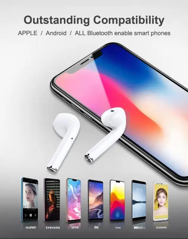 2019 Airplus III TWS беспроводные наушники Bluetooth стерео гарнитуры Touch v5.0 маленький размер