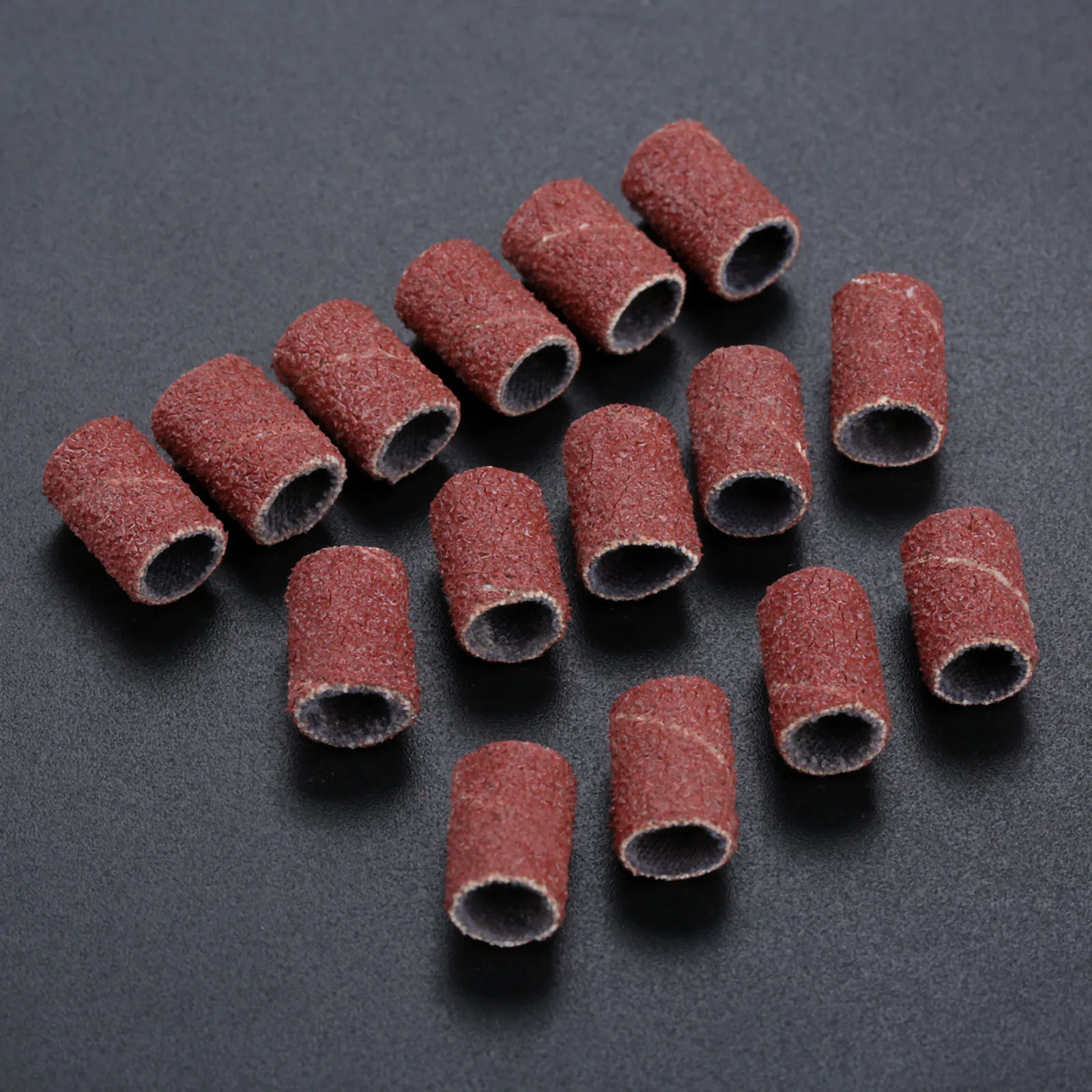 100Pcs Sanding Bands Nail Power Drill Accessories Electric Drill 80 Bits Sandcloth Refillable Sanding Sleeves Replacement