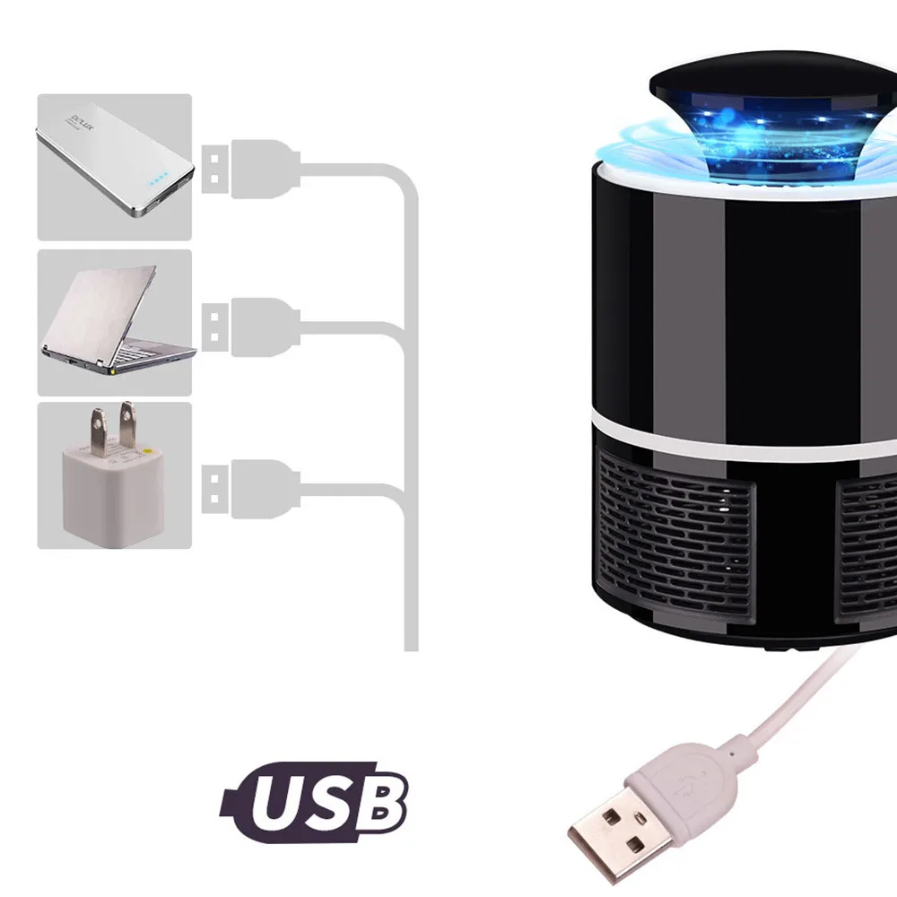 USB LED Electric Mosquito Zapper Killer Fly Insect Bug Trap Lamp·Light·Bulb·BEST