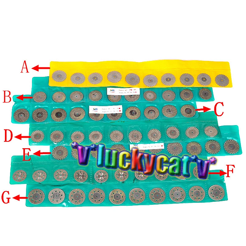21 шт. Стоматологическая Алмазная Полировочная Пила диск роторный инструмент 7 типов, 3 шт./Тип