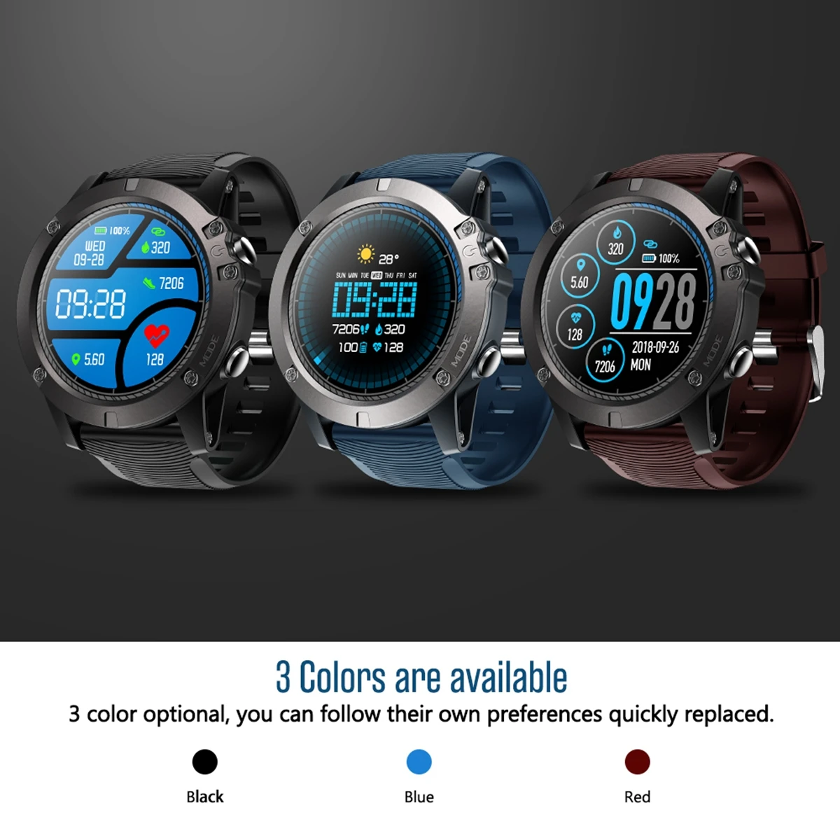 Zeblaze VIBE 3 PRO умные часы Bluetooth 4,0 спортивные Смарт-часы с цветным экраном Поддержка алгоритм сердечного ритма в режиме реального времени погода