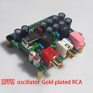 Raspberry pi2 pi3 B+ декодер DAC TDA1387 8 шт плата расширения ies интерфейс - Цвет: 1PPM gold plated RCA