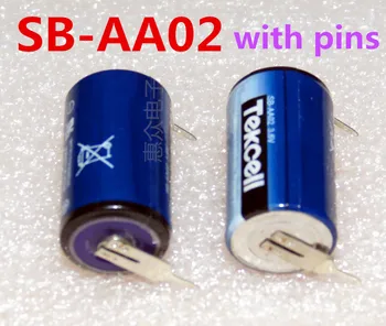 

25pcs New Original New SB-AA02 3.6V 1/2AA LS14250 ER14250 PLC Lithium Battery backup Batteries with pins Free Shipping