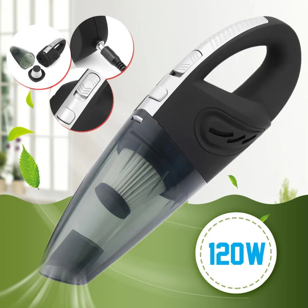 New Vacuum Cleaner Dry Wet Use 120W Handheld Car Home Cordless