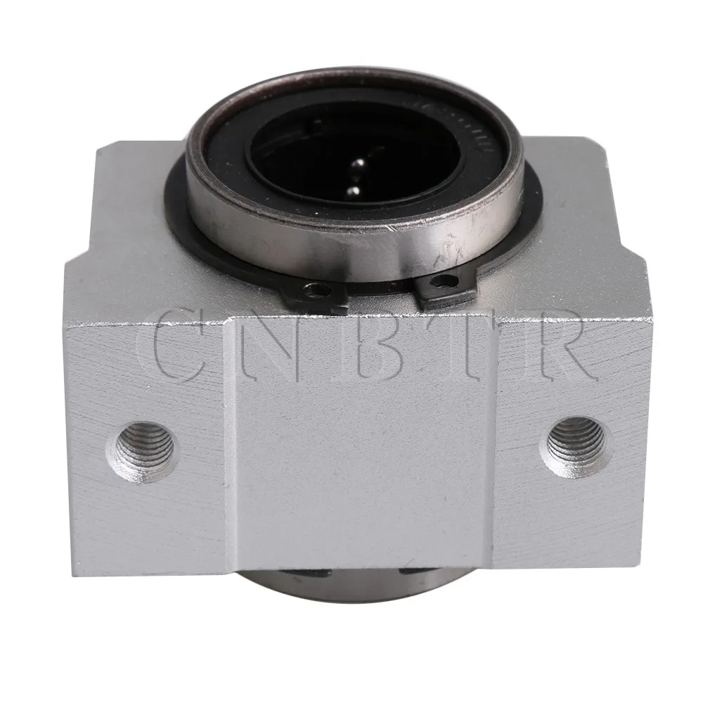 

CNBTR 20mm Bearing Steel Aluminum SC20V Short Type Linear Ball Bearing Block Linear Motion Machinery Slide Bushing for CNC