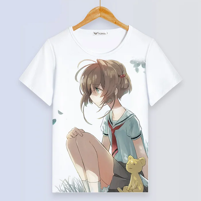 Cardcaptor Sakura, женская футболка Kawaii, короткий рукав, летняя, Femme, футболка, Harajuku, свободные топы, пара, одежда для девочек, милые пальто