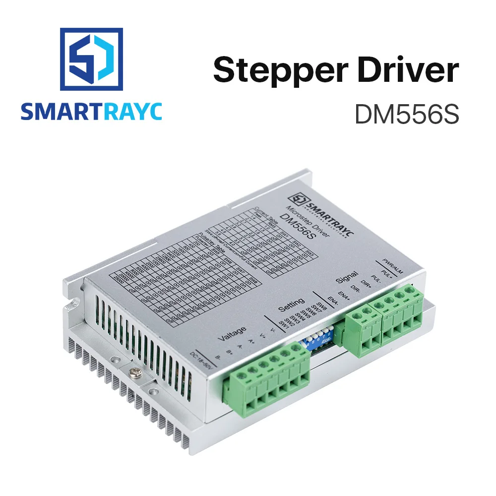 

Smartrayc 2-Phase Stepper Motor Driver DM556S 18-50VDC Output 1.4-5.6A Current